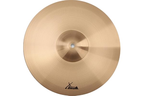 XDrum 14" Eco Cymbale Crash/HiHat (Drum Cymbals, cymbales musicales, harmonieuses et pourtant percutantes, son moyennement sombre, plein)