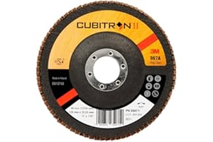 3M 3 M ™ Cubitron ™ II à lamelles 967 A, 125 mm, 22,23 mm, 80 +, plat, 10 pièces/carton