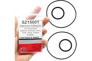 Captain O-Ring – SZ15001 Distributor O-Ring Kit - fits Geo Tracker, Suzuki Sidekick, Samurai, Jimny, Swift, Vitara (2 Sets, 4 O-Rings)