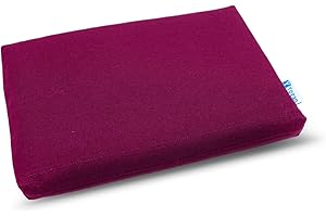 Yogan Head Cushion/Headpad (1") for Yoga/Pilates | Organic Cotton Outer Cover (Removable & Washable) | Inner Cover with Recycled Fiber Filling | 30cm×20cm×2.5cm