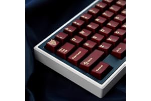 SUMGSN Lot de 114 Touches Transparentes Double Shot, Cherry Profile, pour commutateurs mécaniques de Clavier Cherry MX, 60%, 65%, 75%, Rouge