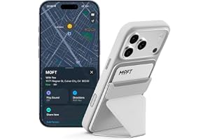 MOFT MagSafe-plånboksstativ med Apple Find My, ultrasmal, spårbar, stark, magnetisk telefonkorthållare, 3-i-1 flervinklat jus