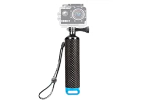 Homeet Schwimmer Handgriff Schwimmender Hand Grip Unterwasser Handstick Monopod Pole Selfie Stick Ergonomisch für Action Kameras【BLAU】