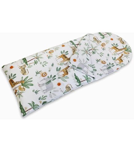 Happy Linen Company Sacco A Pelo Reversibile Per Bambini - Motivo Auto Su Strada, 155x65 Cm, Blu, Imbottito, Con Custodia Da Trasporto - Per Pigiama Party E Campeggio - 4
