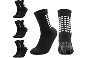 Xumann Grip Socks Football Kids, Breathable Grip Socks Football for Boys Junior Teenagers