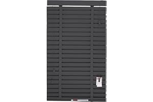 Funky gadgets faux wood Wood Grain window venetian blinds 50mm horizontal Embossed Slats with tape trim able easy fit for office, home (Dark Grey Embossed Pattern, W45cmxL150cm)