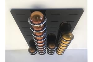 RITTERLINE Dispensador para 40 cápsulas VERTUO Nespresso y Dolce Gusto (negro)