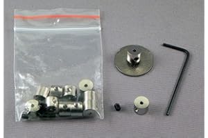 Mainly Metal 10 Brooch Pin Saver Barrel Locks (with Allen Key) - bike scooter rally badge etc.