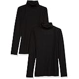 Amazon Essentials Dolcevita in Maglia a Costine a Maniche Lunghe dalla vestibilità Aderente (Disponibile in Taglie Forti) Don