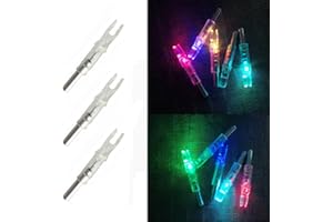 ‎SHARROW SHARROW 12pcs Bogenschießen Leuchtnocken Pfeil Nocken für 6.2mm Carbonpfeil Armbrust Compoundbogen