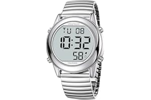 Hearkent Reloj Que Habla español para Personas Mayores o ciegas, Reloj parlante Digital, Regalo para Personas con Baja visión o discapacidad Visual