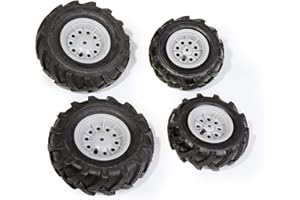 Rolly Toys 409846 - Ruote Gonfiabili per Trattori, Grigio