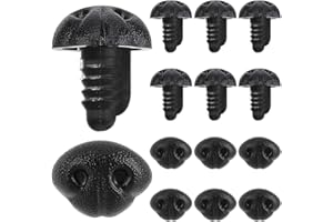 GORGECRAFT 30 STÜCKE Kunststoff Matte Sicherheitsnasen Bastelschraube Hundenase Puppenherstellungszubehör Dreiecksnase Für Die Herstellung von Stofftieren