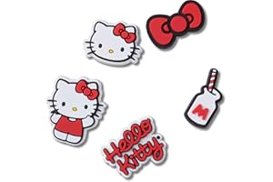 Crocs Jibbitz Shoe Charm 5-pack | Personalize With Jibbitz for, Unisex Schuh-Charme, Hello Kitty,