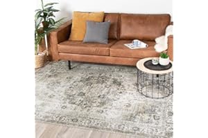 ‎FRAAI | HOME & LIVING FRAAI | Home & Living Teppich Vintage - Lago Grau - Baumwolle, Polyester - Flachgewebe - Vintage - Orientalisch - Wohnzimmer, Esszimmer, Schlafzimmer - Carpet