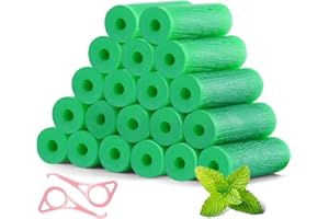 WELLCALE Aligner Chew for Invisalign Aligners- 20 Pcs Mint Scented Chew and 2 Pcs Pink Aligner Removal Tools (22 Pcs/Pack)