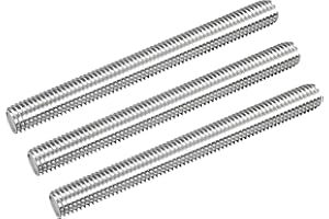 QUARKZMAN Asta Completamente Filettata M10 x 100mm Barra Filettata Passo Filettatura 1.5mm Aste Filettate a Destra in Acciaio Inossidabile 304 Perni a Barra, Viti Senza Testa 3pz