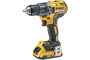 DEWALT, Wiertarko-wkrętarka 18V XR w zestawie z dwoma akumulatorami 2.0Ah litowo-jonowymi XR, DCD791D2
