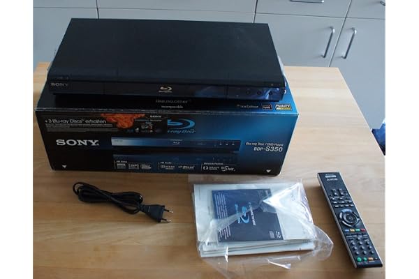 Sony BDP-S350 Lecteur Blu-ray / DVD / DVD-RW Sortie HDMI / Full HD 1080p Mode cinéma 24p Noir
