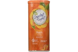 Crystal Light Peach Tea, (12-Quart) 1.5-Ounce Canisters (Pack of 6)