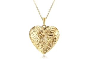 MUERDOU Heart Sunflower Locket Necklace That Holds Pictures You are My Sunshine Photo Memory Locket Pendant Necklaces
