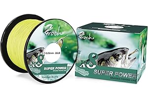 CROCH Lenza da pesca intrecciata a 8 vie, 300 m/500 m/1000 m, resistente al colore: 0,1-0,3 mm