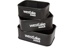 WESTLAKE 3 Piece Bait Set Pack, Bait Boxes, Fishing Tackle Box, Fishing Equipment, Fishing Accessories, Black, One Size