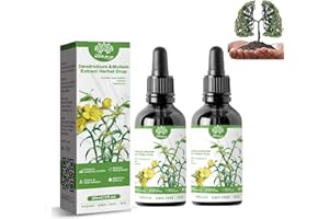 ORGRUL Clearbreath Dendrobium & Mullein Extrait de Gouttes d'herbes, soutien pulmonaire puissant, nettoyage et protection respiratoire, Powerful Lung Support & Cleanse & Respiratoire (2 pièces)