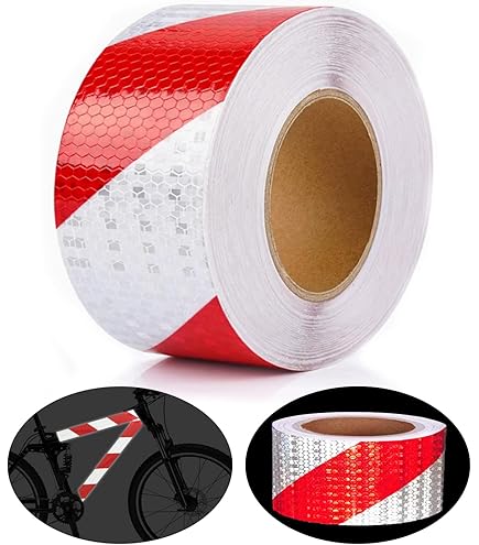 Absperrband Rot-Weiß 10m X 10cm - Reflektierend & Wetterfest