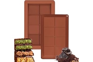 CKCLR 2 Piezas Molde de silicona para Dubai chocolate, Moldes Para Barra De Chocolate Profundos De Silicona Sin BPA, Solicite azúcar, chocolate, helado, pastel