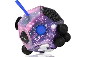 Fidget Cube con 12 Lati - Originale Cubo Antistress Adulti Fidget Toys Ufficio Gadget Anti Stress Cube Per Tutte le Età Con ADHD, ADD, ASD, ADHD da VCOSTORE