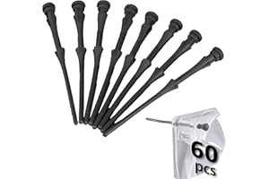 Akasa 60 Supporti per ventole in Gomma | perni in Gomma siliconica | Supporti per ventole antivibranti | 60 Pezzi | 73 mm | Nero | AK-MX003-BKT60