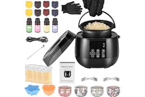 TTLIFE Intelligent Electric Wax Melting Machine,DIY Candle Making Kit,LED Display Screen Accurately Controls Beeswax Temperature,Candle Making Supplies for Adults Beginners, DIY Gift for Women Men