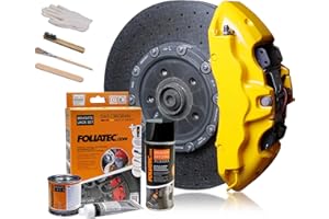 Foliatec 2161 Kit verniciatura pinze Freni giallo3 componenti, Giallo (Yellow Speed)