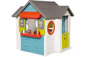 Smoby – Chef Haus - Multifunktionshaus für Kinder für drinnen und draußen, Restaurant, Spielhaus und Kaufmannsladen für Jungen und Mädchen ab 2 Jahren