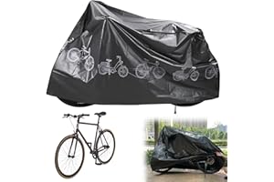 Forhandy Funda impermeable para bicicleta, 200 x 110 cm, versión engrosada, cubierta para MTB, e-bici y carretera
