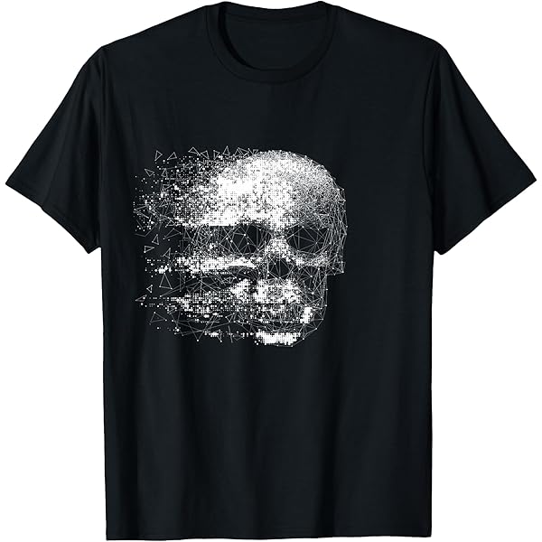 Skull Drawing Art Painting Graphic Motif Skull T-Shirt : Amazon.co