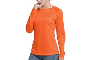 TRIPLE MOON T-shirt à manches longues pour femme - Protection solaire UPF 50+ UV - Pour la randonnée, le sport, le surf, la course, le yoga, le pilates, la maison
