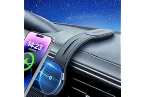 ZKJAYOE 15W für Magsafe Autohalterung mit Ladefunktion, Magnet Kabellose Handyhalterung Auto mit Ladefunktion für iPhone 16 15 14 13 12 Serie, Wireless Car Charger KfZ Ladestation Handyhalterung
