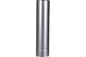 FireFix A120/5 FAL 500 mm, Ø 120 mm Tube de poêle en tôle d'acier 0,6 mm d'épaisseur soudé au Laser Argenté