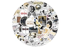 SANMATIC 100 Uds Fourth wing Pegatinas para maleta, monopatín, ordenador portátil, botellas de agua, coche, adolescentes, niños y niñas, impermeable