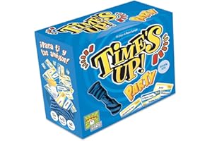 ASMODEE Repos Production | Time's Up! Party Azul | Un Juego para Fiestas de Mímica y Palabras Tabú | A Partir de 12 Años | De 4 a 12 Jugadores | 40 Minutos por Partida | Español