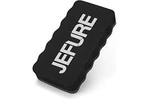 JEFURE Cancellino Lavagna 1 Pezzo, nero Cancellino Magnetico Magnetica, Cancellino Lavagna Bianca per il Lavaggio a Secco su Molte Superfici, Cancellino Magnetico per Lavagne e Vetro