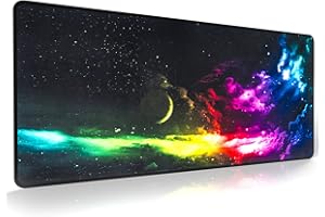 EFISH Grand Tapis de Souris de Jeu（800×300×3mm） avec Bords Cousus, Base en Caoutchouc Naturel antidérapant Durable, Tapis de Clavier Lavable, Tapis de Bureau pour Gamer, Bureau.