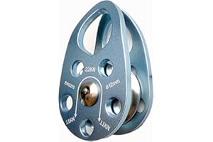 Tread star Seilrolle Umlenkrolle Hochleistungs-Seilrolle Aus Aluminiumlegierung Für Das 12-mm Einseil-Riemenscheibenblock für 12-mm