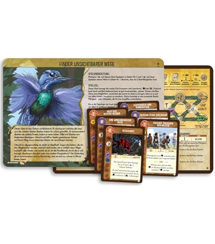 Horizons Of Spirit Island: Punchboard Panels – Premium-Upgrade Für Brettspiel – 5 Stabile Geister-Panels Aus Graukarton