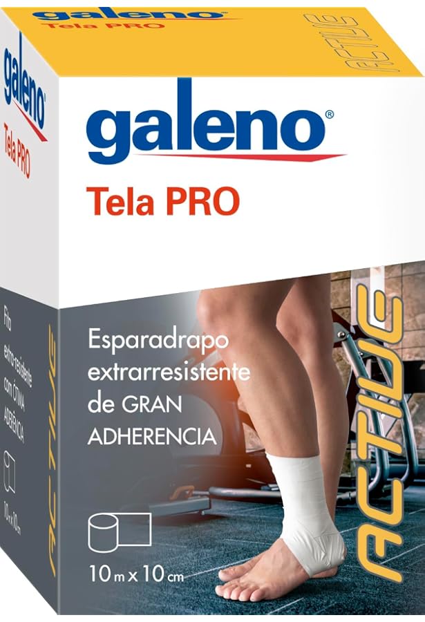Tela Blan Esp Galeno - Bande De Tissu Blanc 10 Cm X 10 M - Usage Médical Ou Créatif