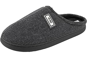 JOMIX Kapcie Męskie Zimowe Ciepłe Pluszowe Wygodne Zamknięte Pluszowe Kapcie Lekkie Antypoślizgowe