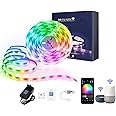 Desidiya Smart Led Strip Lights with Power Supply Color Changing 5050 RGB 300LED's Rope Light Strips - 5 Meter,Red,Blue,Green