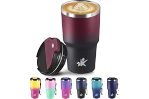 Grsta Termo Cafe 20oz, Vaso Termico, Taza Termica para Llevar, Cuerda Removible, Taza de Café Reutilizables, Antifugas, Vaso Termico Cafe para Café Frío y Caliente, Leche y Té